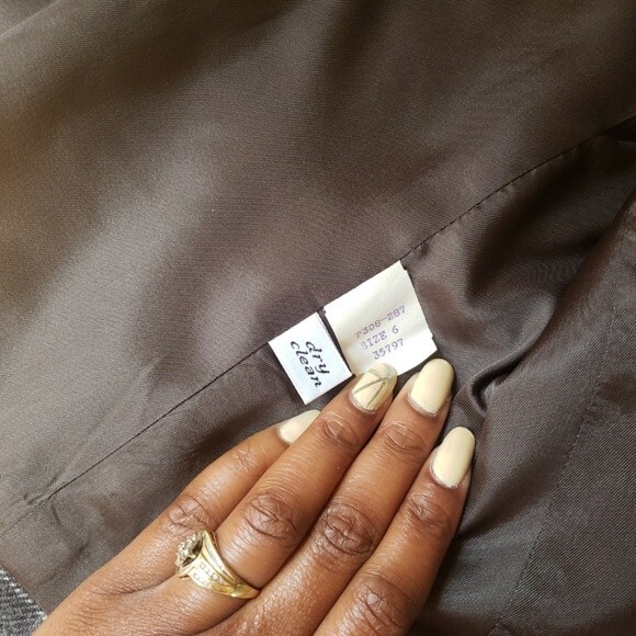 Vintage Plaid Pendleton Blazer Women's Size 6 Preppy 90s Clueless Petite Gray - Picture 5 of 5